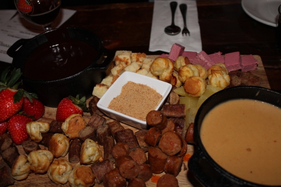 chocolate and cheese fondue